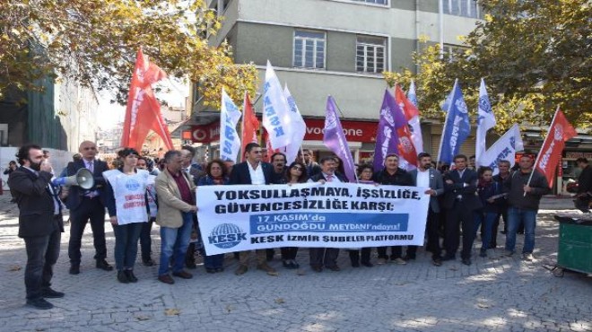 KESK İzmir de geniş katılımlı eyleme hazırlanıyor