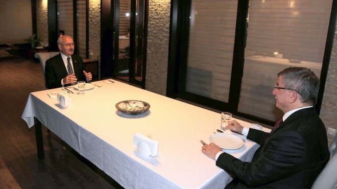 Kılıçdaroğlu, Davutoğlu ile yemekte bir araya geldi