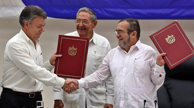 Kolombiya ya 52 yıl sonra barış geldi!