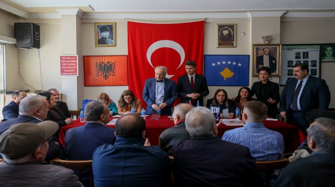 Kosova Sağlık Bakanı Latifi, İzmir de Kosovalılarla buluştu