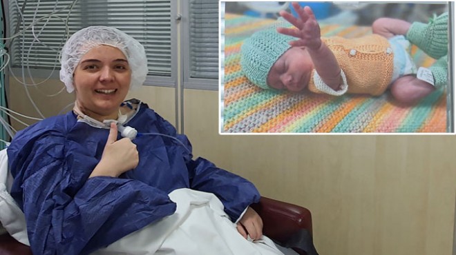 Kovid hastası anne, yapay organlarla doğum yaptı