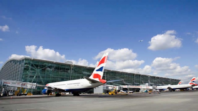 Londra Heathrow’da uçuşlar güvenlik nedeniyle durduruldu