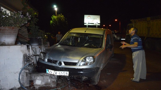 Manisa da korkutan trafik kazası: 2 yaralı!