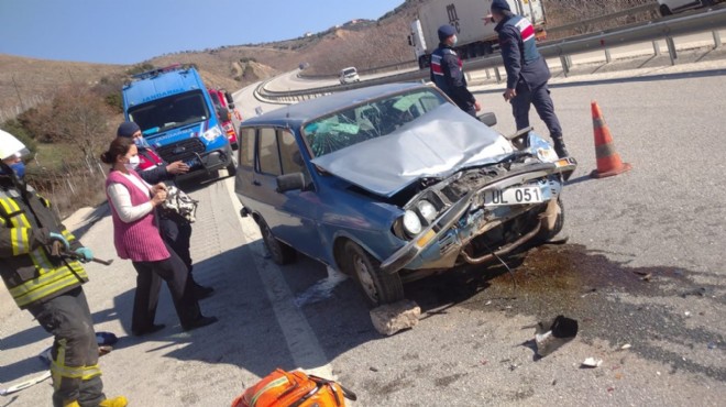 Manisa da trafik kazası: 1 ölü, 1 yaralı