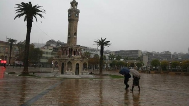 Meteoroloji uyardı! İzmir e sağanak yağış geliyor!
