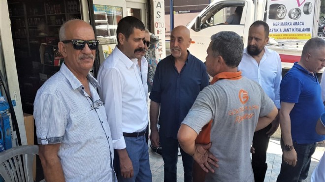 MHP li Kalyoncu dan Karabağlar da esnaf ziyareti