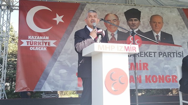 MHP İzmir de kongre günü: Başkan Şahin güven tazeledi