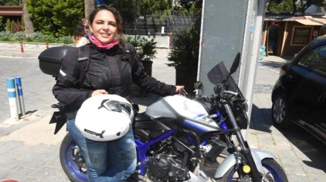 Motosikletiyle İzmir den Mardin e karne hediyesi götürecek