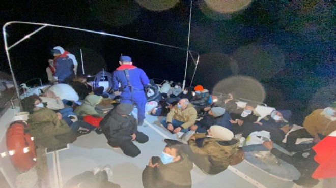 Muğla açıklarında 58 düzensiz göçmen kurtarıldı