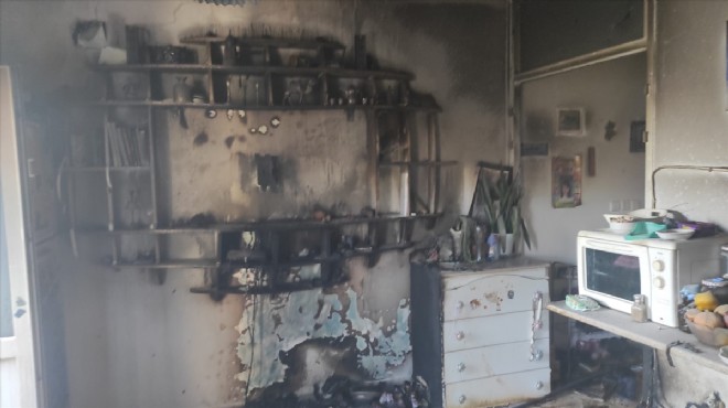 Muğla da ev yandı: 1 kişi yaralandı