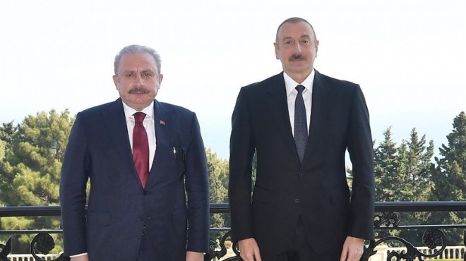 Mustafa Şentop, İlham Aliyev ile görüştü