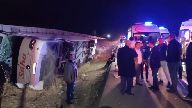 Nevşehir de yolcu otobüsü devrildi: 17 yaralı!