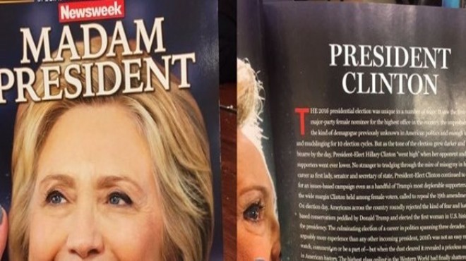 Newsweek tan skandal hata: Kadın Başkan!
