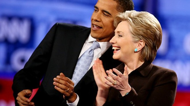 Obama dan Clinton a destek