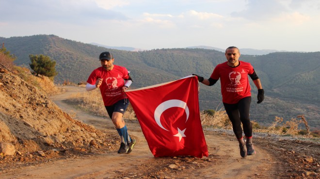 Ödemiş te Atatürk için 10 kilometrelik koşu