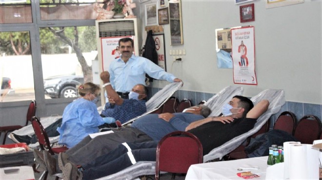 Ödemişli kahveciden 17 nci kan bağış desteği