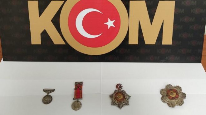 Osmanlı dönemine ait madalyalar ele geçirildi!