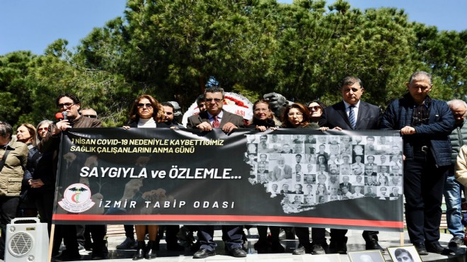 Pandemide hayatını kaybeden sağlık çalışanları Karşıyaka da anıldı