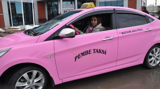 Pembe taksi tartışma konusu oldu, adı değişti!