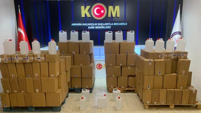 Piyasaya sürülmesi engellendi: Ankara da 3 ton etil alkol ele geçirildi!