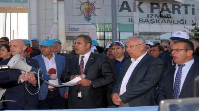 Protestocu işçiler imzaları AK Parti’ye teslim etti