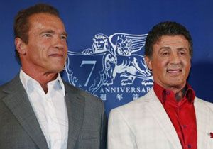 Schwarzenegger ve Stallone den İsrail e destek