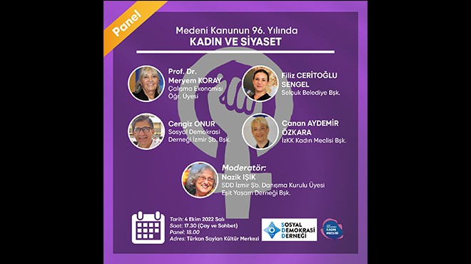 Türkan Saylan da Medeni Kanunu nun yıl dönümüne özel panel