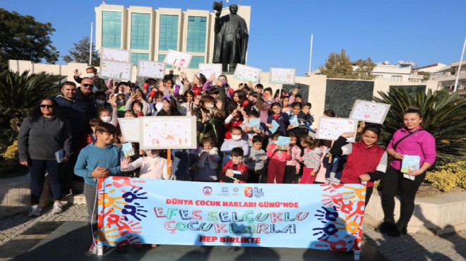 Selçuklu çocuklar hakları için yürüdüler
