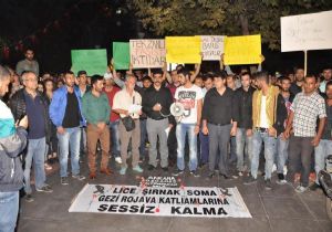 Nazilli de Ankara daki katliamı protesto