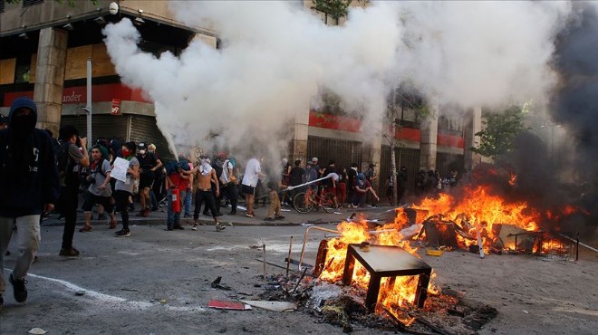 Şili de şiddet eylemleri: Ölenlerin sayısı 15 e çıktı!