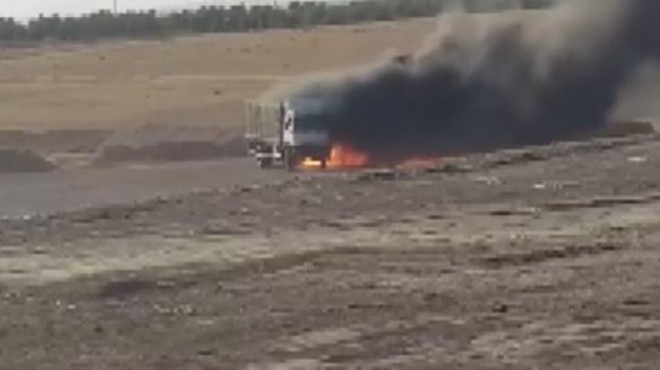 Suriye de bomba yüklü kamyon imha edildi