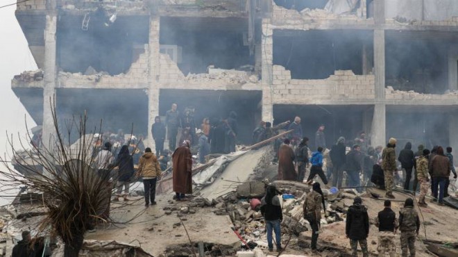 Suriye nin kuzeyi de depremden sonra yerle bir