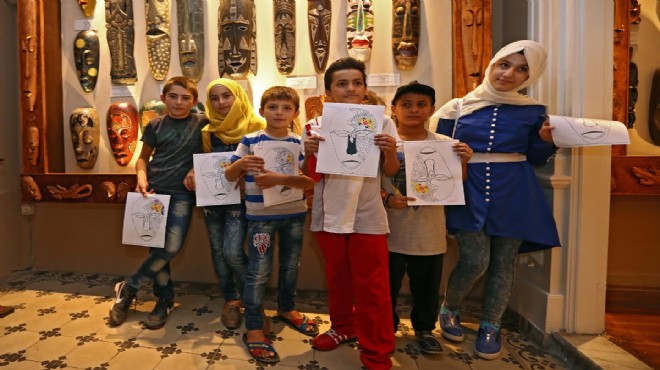 Suriyeli çocuklar Mask Müzesi’nde