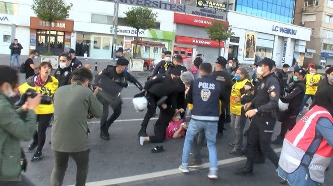 Taksim e yürümek isteyen gruplara gözaltı
