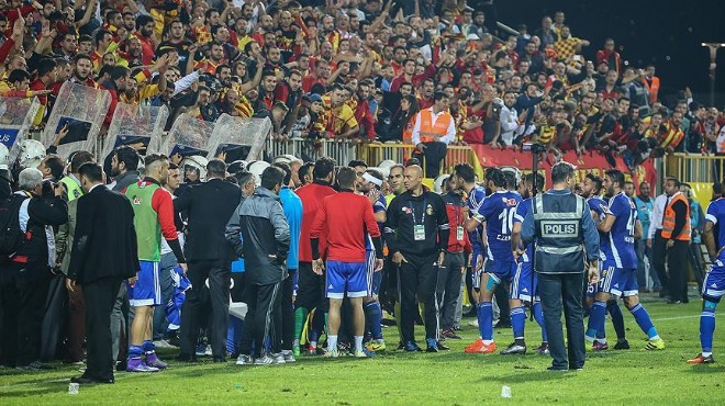 TFF’den olaylı Göztepe-Eskişehirspor maçı için flaş kararlar