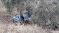 Aydın'da devrilen otomobilin sürücüsü yaralandı