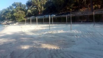 Bodrum’da sahile beyaz kum döken siteye ceza!