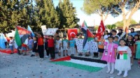 İzmir'de çocuklardan Filistin eylemi!