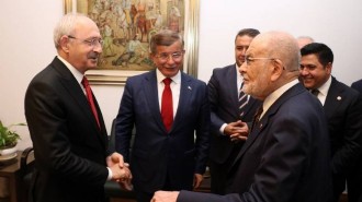 Karamollaoğlu ve Davutoğlu'ndan Kılıçdaroğlu'na ziyaret