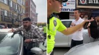 Polisin üzerine araç süren baba ve oğula para cezası