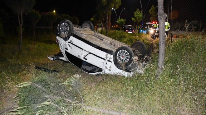 Turgutlu da kaza yapan sürücü, otomobili bırakıp kaçtı
