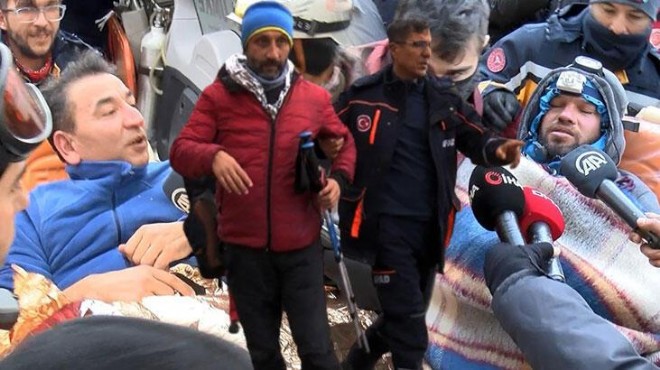 Mahsur kalan dağcılar 14 saaat sonra kurtarıldı
