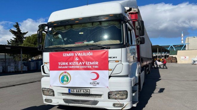 Vali Köşger’den yardım raporu… İzmir’den TIR’lar dolusu dayanışma!