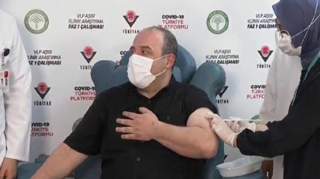 Yerli aşı gönüllüsü Bakan Varank aşı oldu