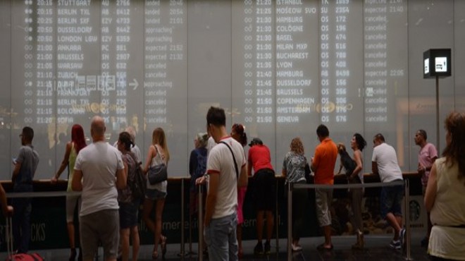 Viyana havalimanında  teknik arıza  kaosu