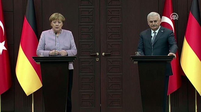 Yıldırım-Merkel zirvesi sonrası ortak açıklama