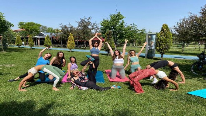 Parktaki yoga etkinliğine  izin  engeli!