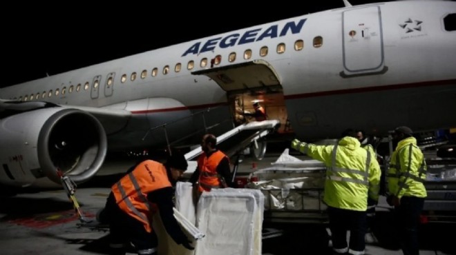 Yunanistan, Türkiye ye beş uçakla insani yardım gönderecek