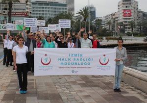 İzmir’de sağlıklı yaşam yürüyüşü