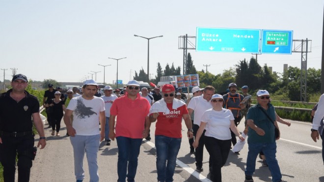 Yürüyüşte 16’ncı gün: Vekil Bakan ile başkanlar Atila ve Uyar yürüyüşte